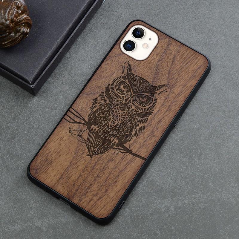 Brown Wooden iPhone Case – product view 10