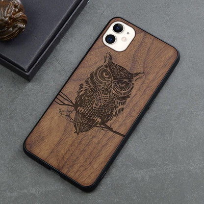 Brown Wooden iPhone Case – product view 10