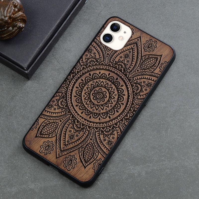 Brown Wooden iPhone Case – product view 12