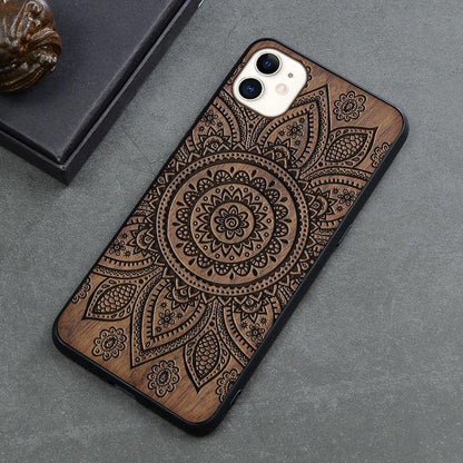 Brown Wooden iPhone Case – product view 12