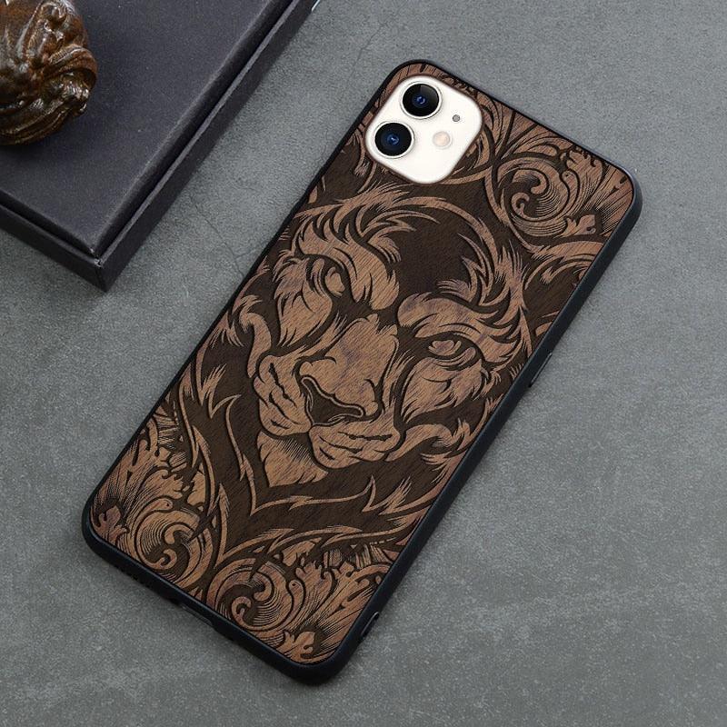 Brown Wooden iPhone Case – product view 5