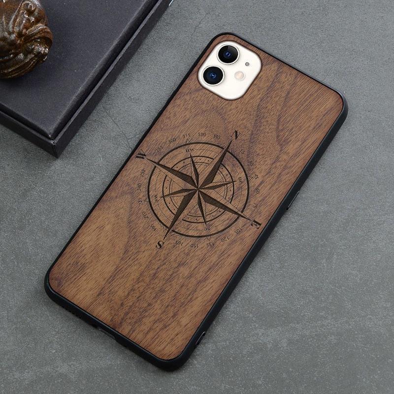 Brown Wooden iPhone Case – product view 13
