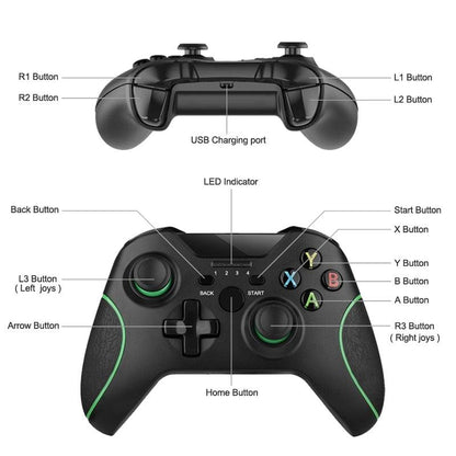 Black 2.4GHz Wireless Multi-Device Gamepad