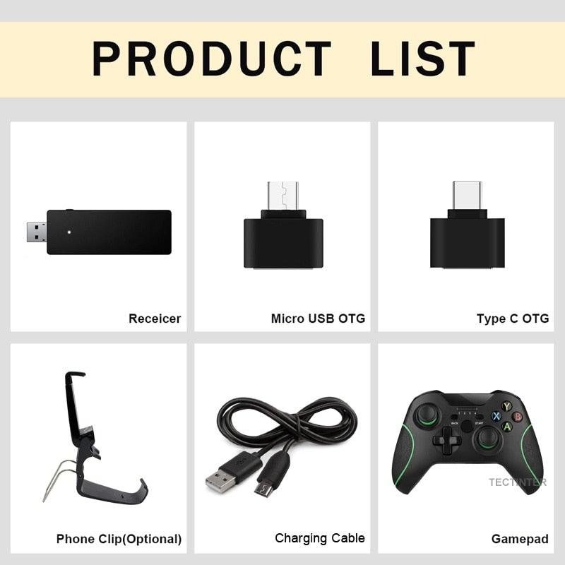 Black 2.4GHz Wireless Multi-Device Gamepad – product view 14