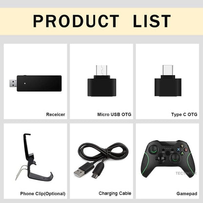 Black 2.4GHz Wireless Multi-Device Gamepad – product view 14