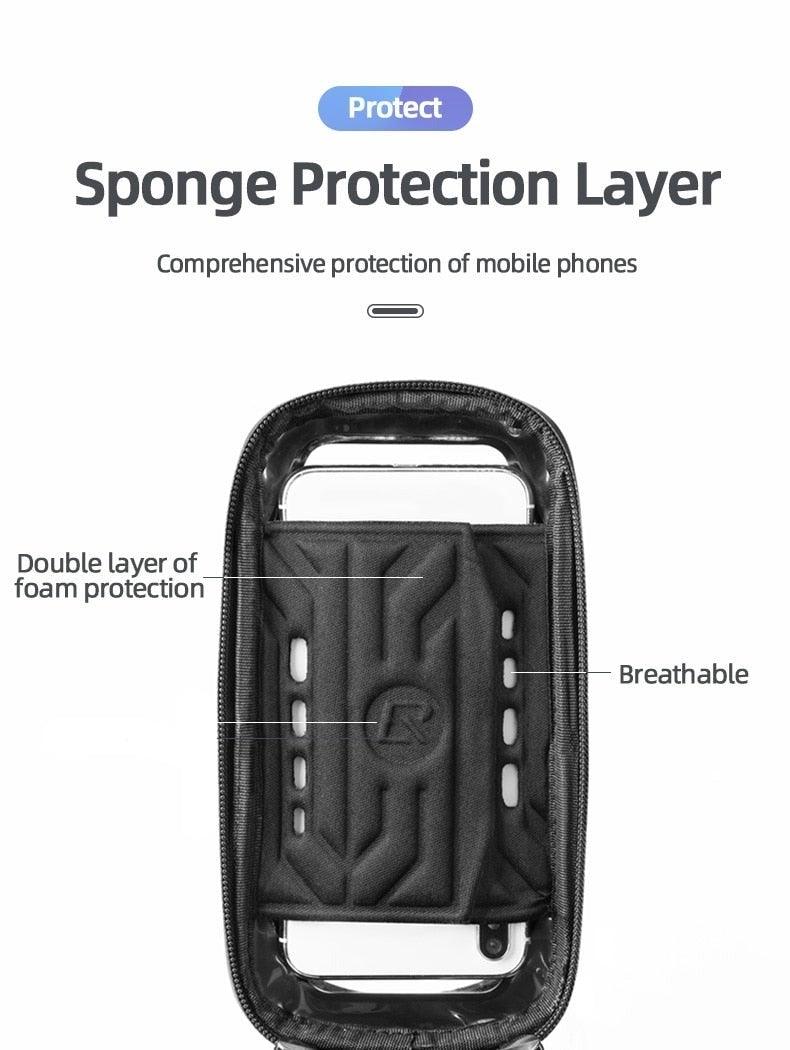 Waterproof Touchscreen Bike Phone Bag – 6.5-Inch