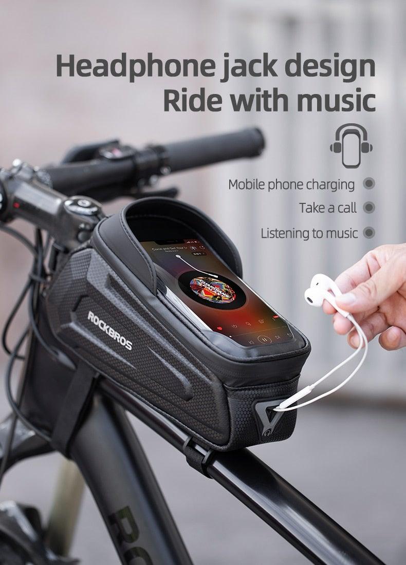 Waterproof Touchscreen Bike Phone Bag – 6.5-Inch