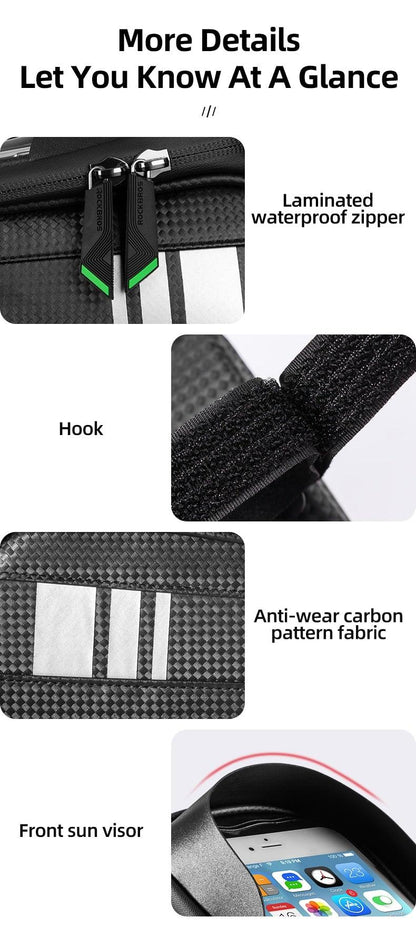 Waterproof Touchscreen Bike Phone Bag – 6.5-Inch – product view 19