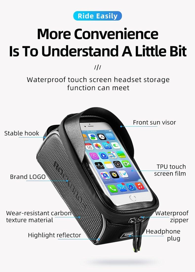 Waterproof Touchscreen Bike Phone Bag – 6.5-Inch – product view 5