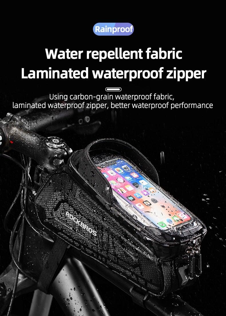 Waterproof Touchscreen Bike Phone Bag – 6.5-Inch
