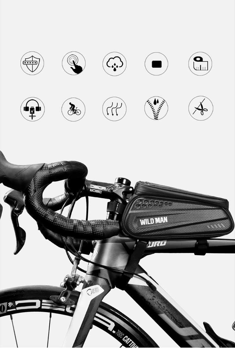 Hard-Shell Touchscreen Bike Phone Bag – product view 5