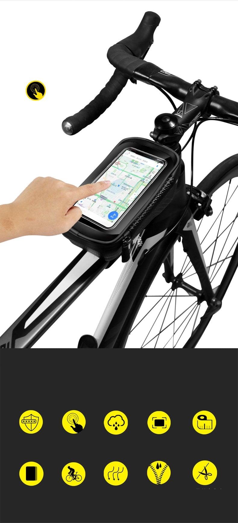 Hard-Shell Touchscreen Bike Phone Bag – product view 11