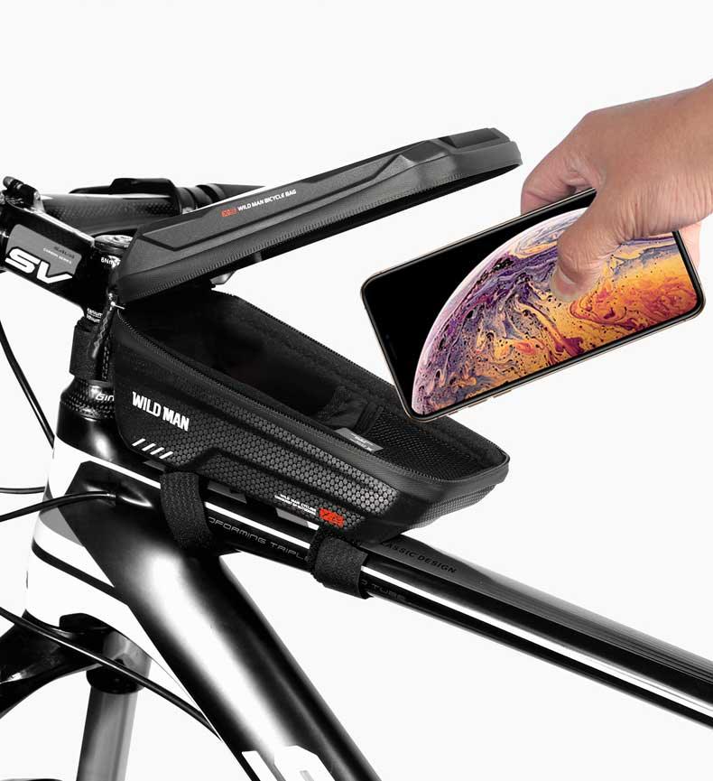 Hard-Shell Touchscreen Bike Phone Bag