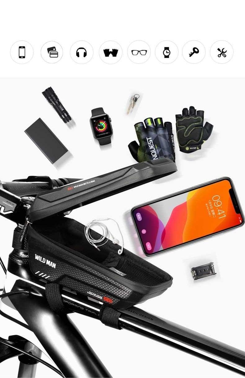 Hard-Shell Touchscreen Bike Phone Bag