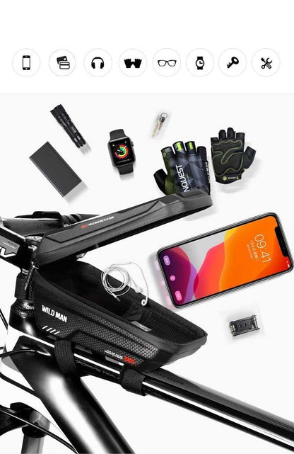 Hard-Shell Touchscreen Bike Phone Bag