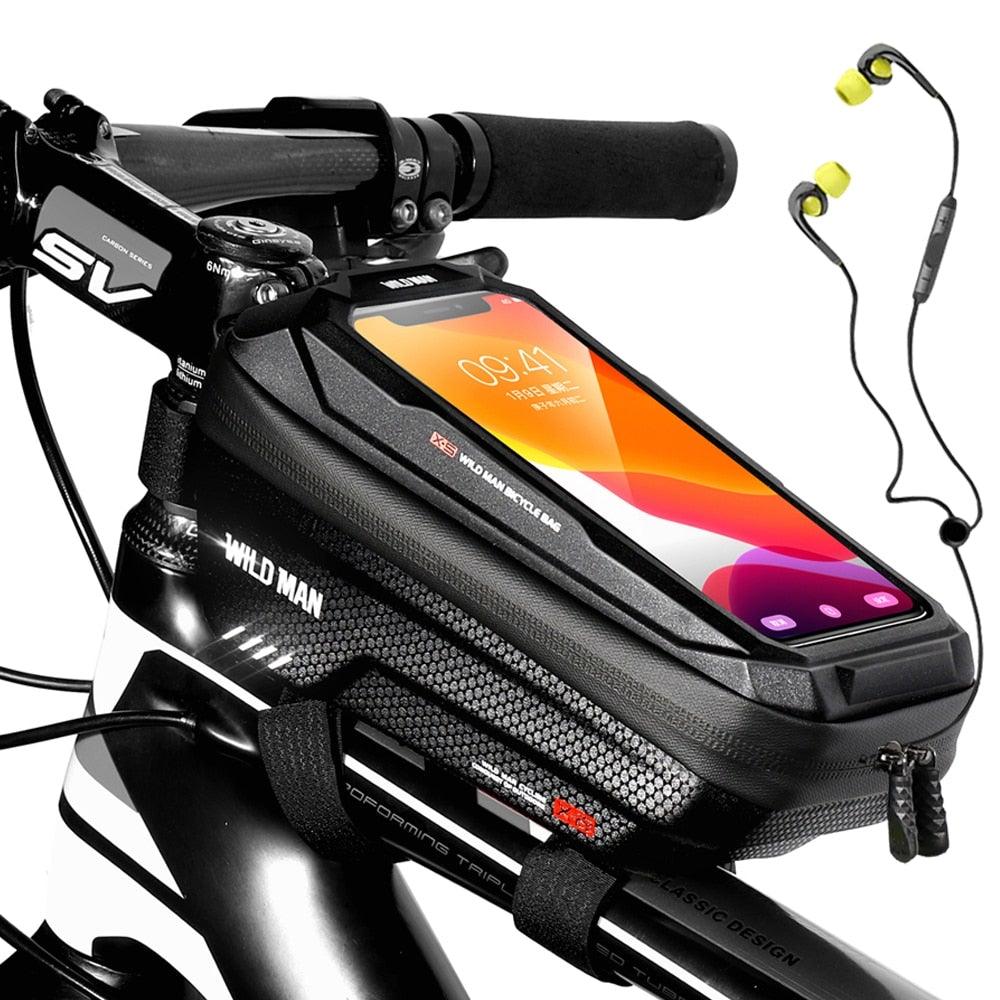 Black Waterproof Bike Phone Bag – 6.6-Inch