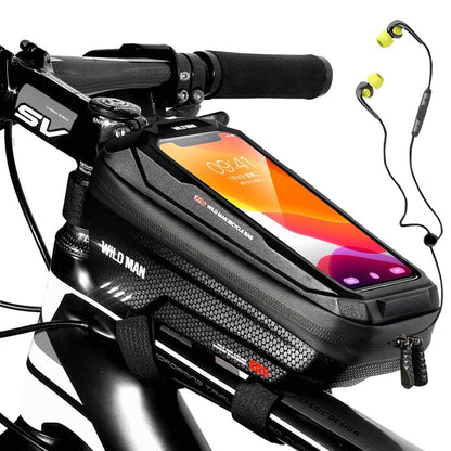 Black Waterproof Bike Phone Bag – 6.6-Inch