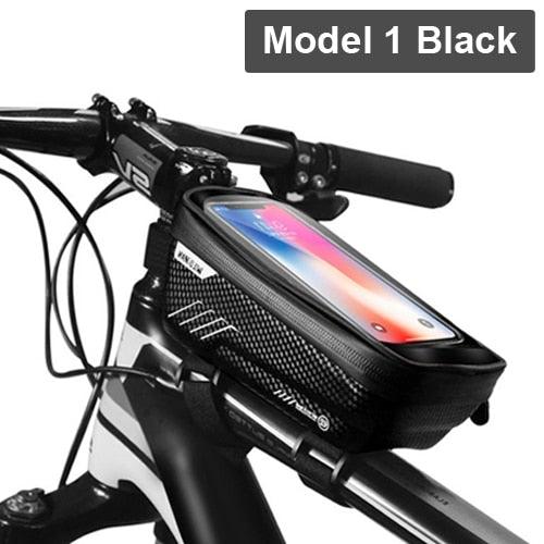 Black Waterproof Bike Phone Bag – 6.6-Inch