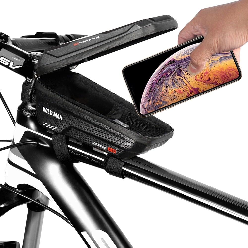 Black Waterproof Bike Phone Bag – 6.6-Inch