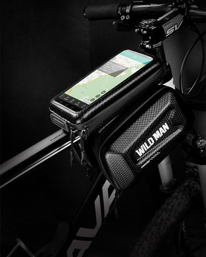 Black Waterproof Bike Phone Bag – 6.6-Inch