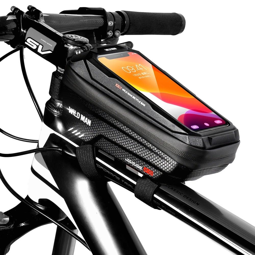 Black Waterproof Bike Phone Bag – 6.6-Inch