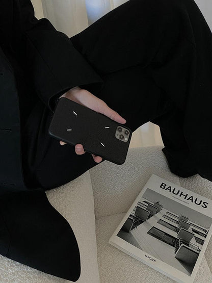 Black Business Leather iPhone Case – product view 3