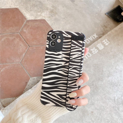 Leopard Wrist-Strap iPhone Case
