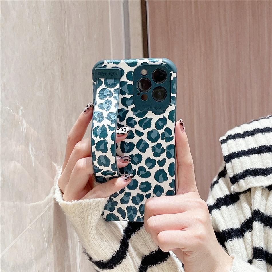 Leopard Wrist-Strap iPhone Case – product view 10