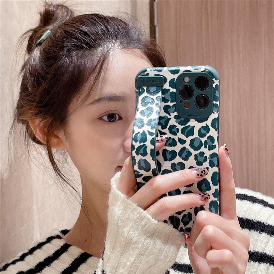 Leopard Wrist-Strap iPhone Case – product view 18