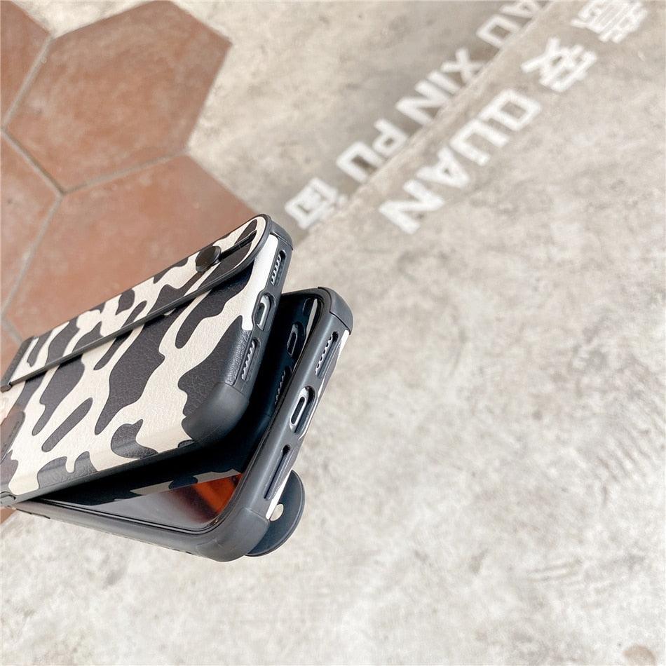 Leopard Wrist-Strap iPhone Case