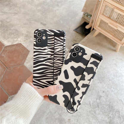 Leopard Wrist-Strap iPhone Case