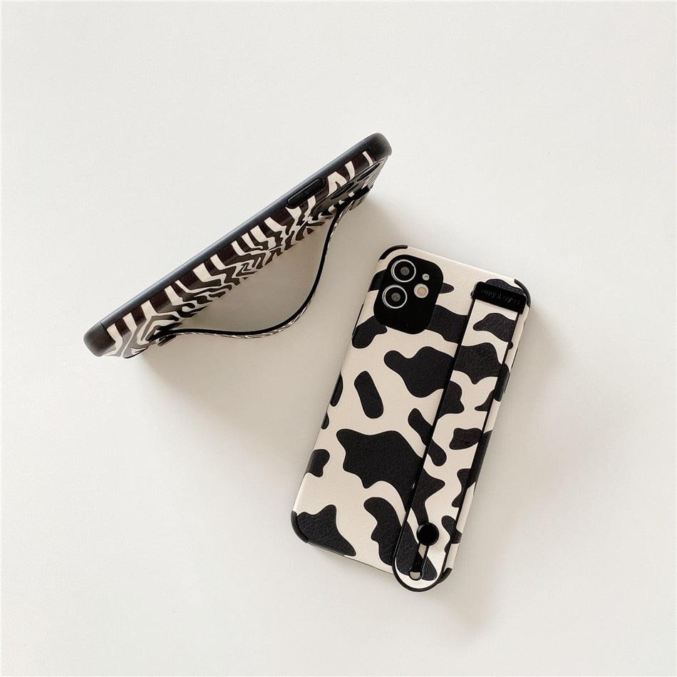 Leopard Wrist-Strap iPhone Case