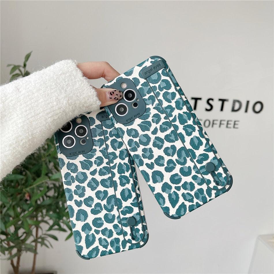Leopard Wrist-Strap iPhone Case – product view 17