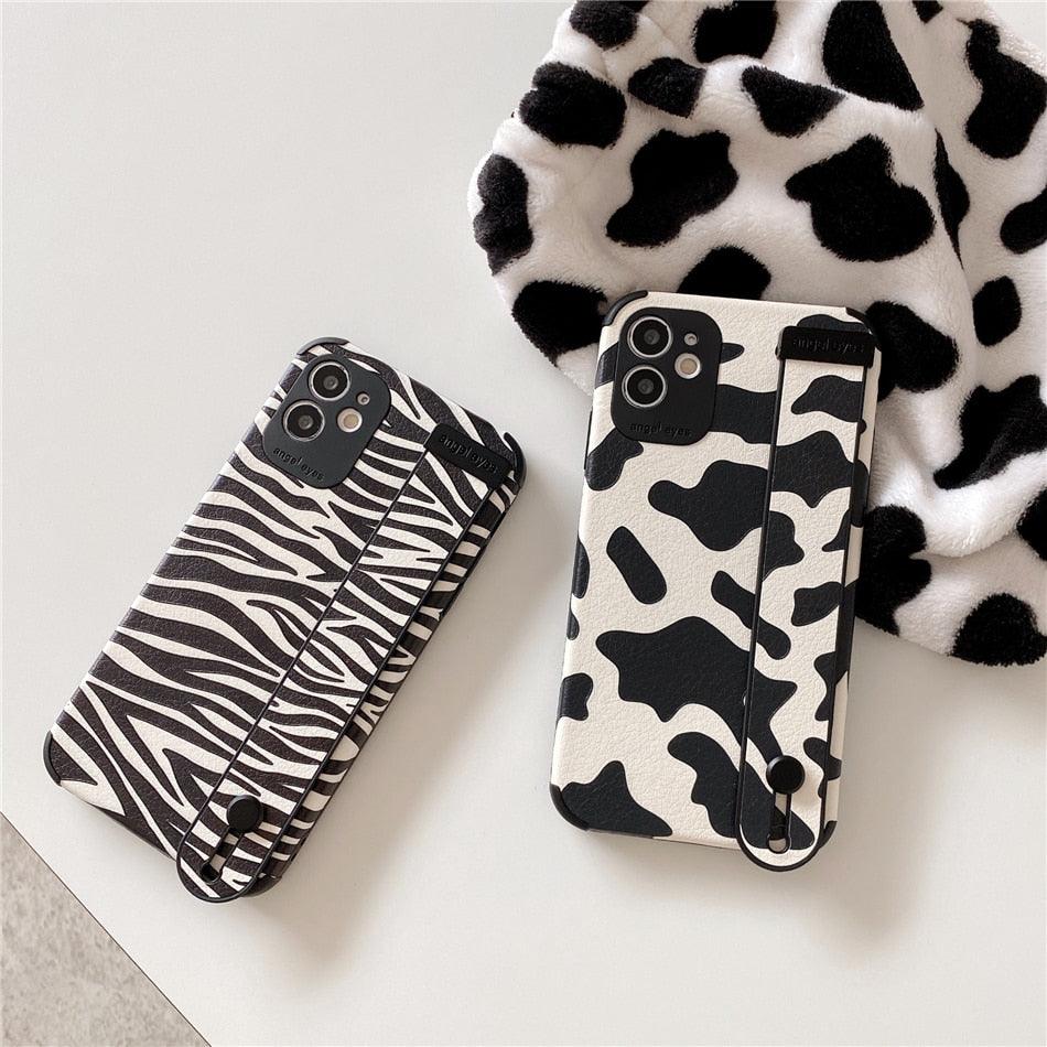Leopard Wrist-Strap iPhone Case