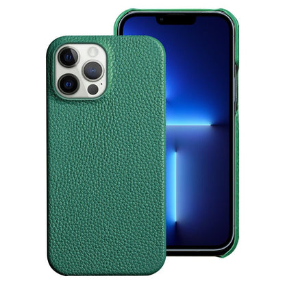 Orange Genuine Leather iPhone Case – product view 9
