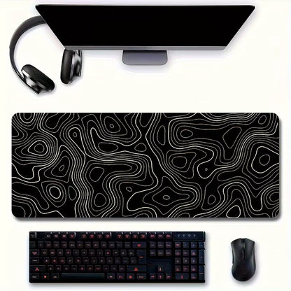 1PC Large Mouse Pad, Office Gaming Table Mat, Non-Slip Rubber Base Washable Mouse Pad for Work, Gaming and Office