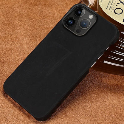 Brown Genuine Leather iPhone Case – product view 7