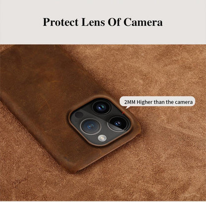 Brown Genuine Leather iPhone Case – product view 19