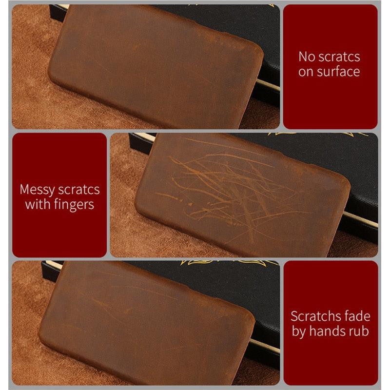 Brown Genuine Leather iPhone Case – product view 2
