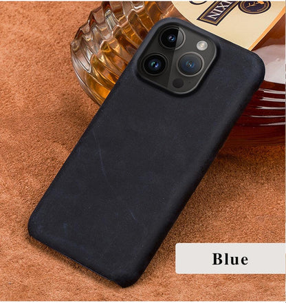 Brown Genuine Leather iPhone Case