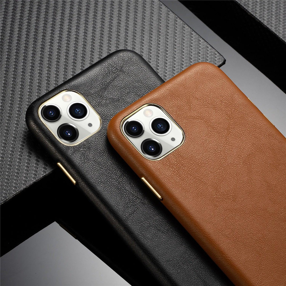 Midnight Green Leather iPhone Case – product view 5