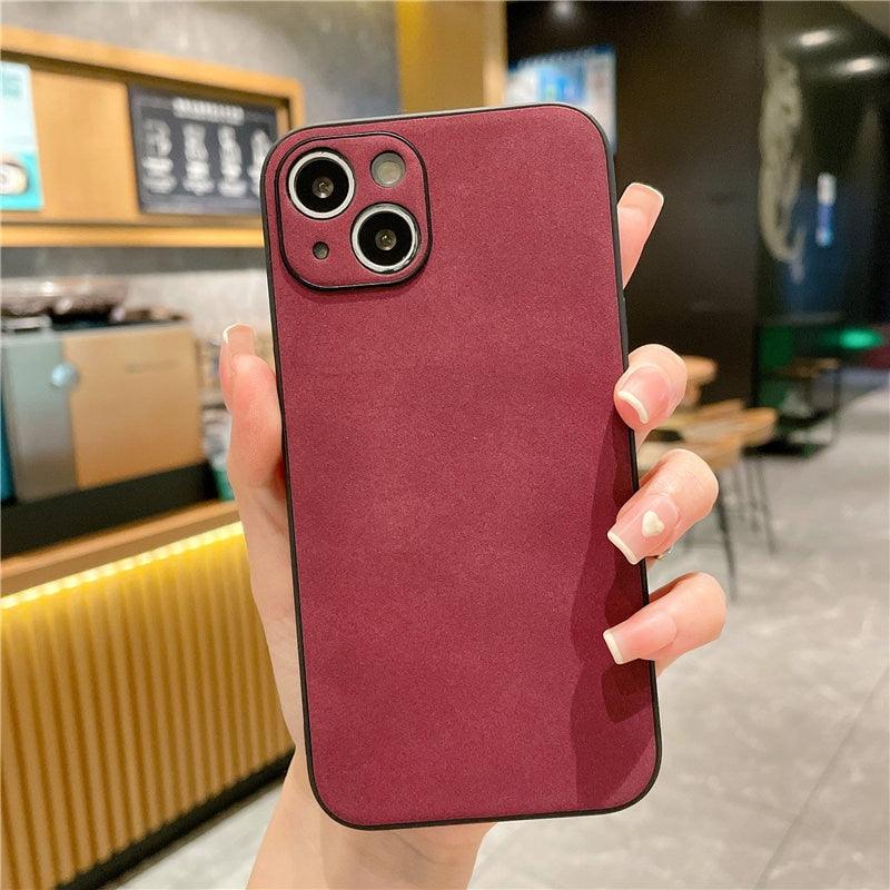 Matte Textured Leather iPhone Case – product view 8