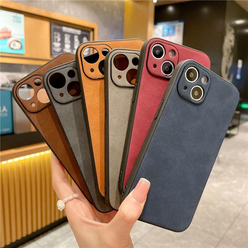 Matte Textured Leather iPhone Case – product view 13