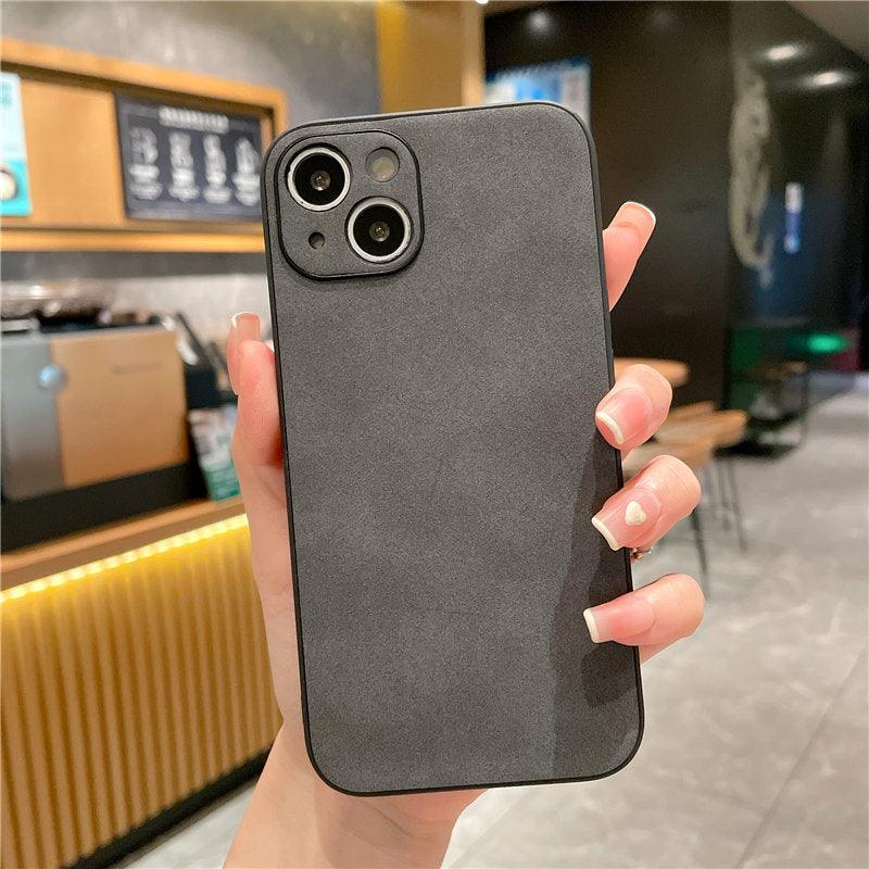 Matte Textured Leather iPhone Case – product view 12