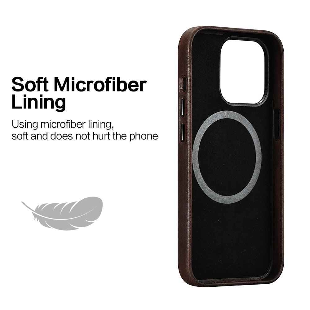 Magnetic-Charging Leather iPhone Case – product view 13