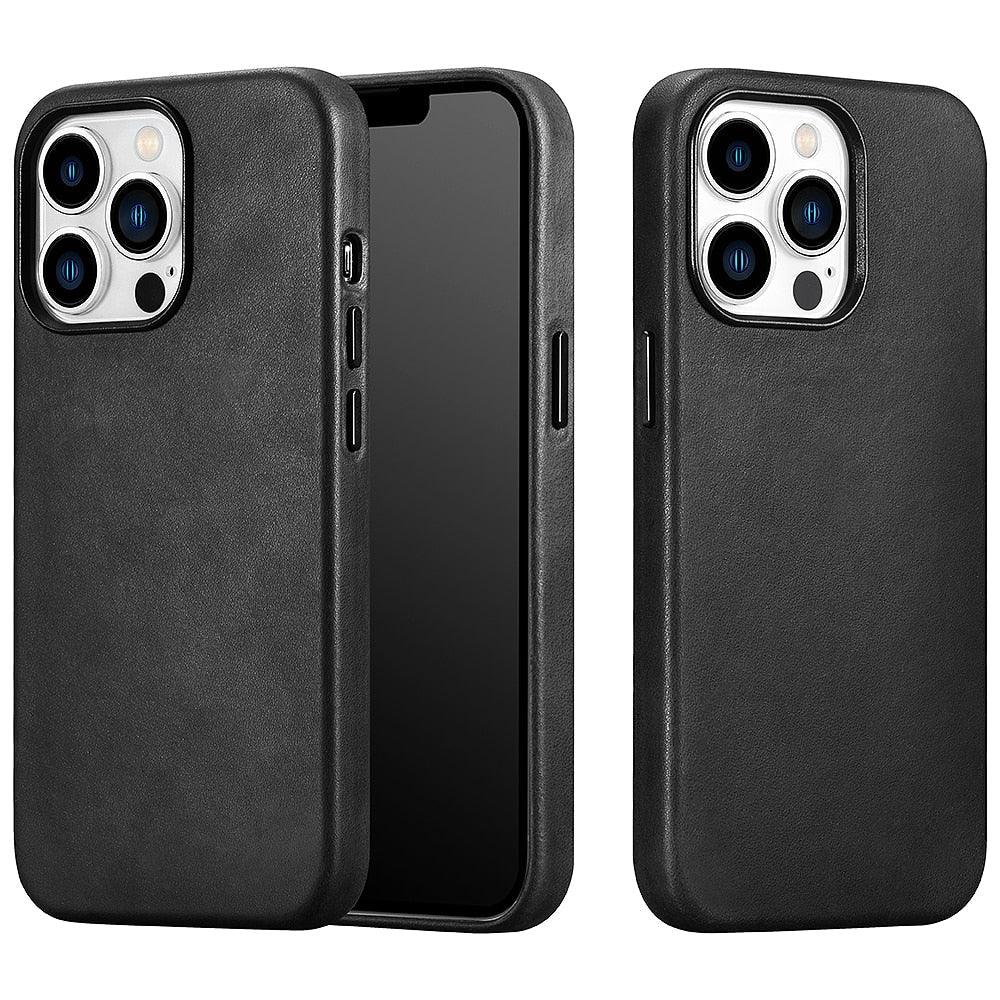 Magnetic-Charging Leather iPhone Case – product view 10
