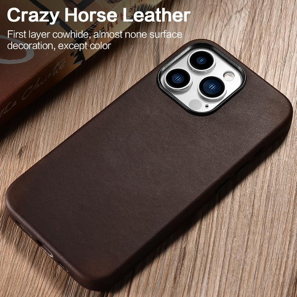 Magnetic-Charging Leather iPhone Case – product view 11