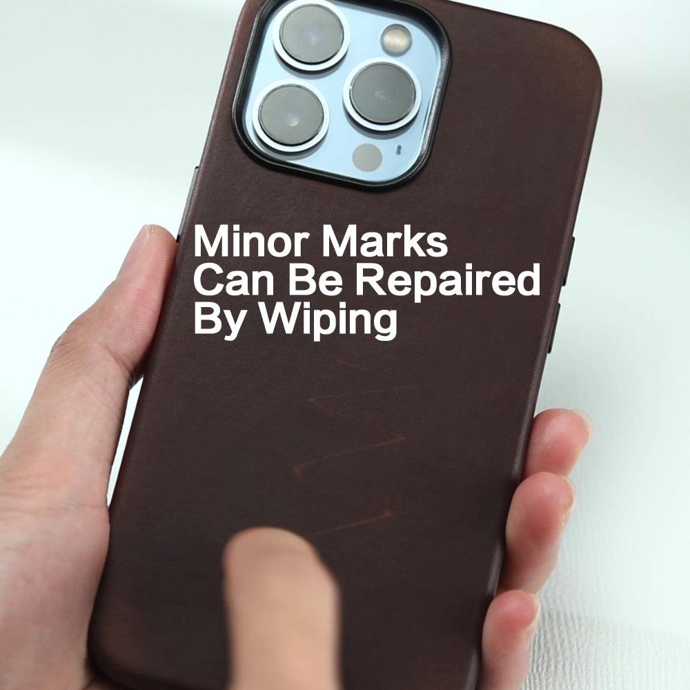 Magnetic-Charging Leather iPhone Case – product view 15