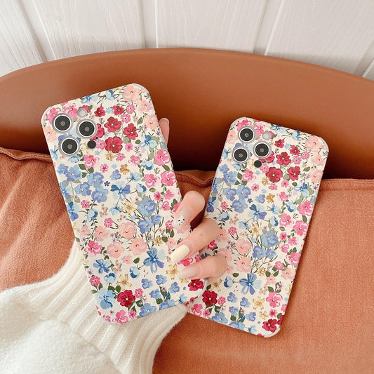 Floral Silicone iPhone Case with Shockproof Bumper – product view 2