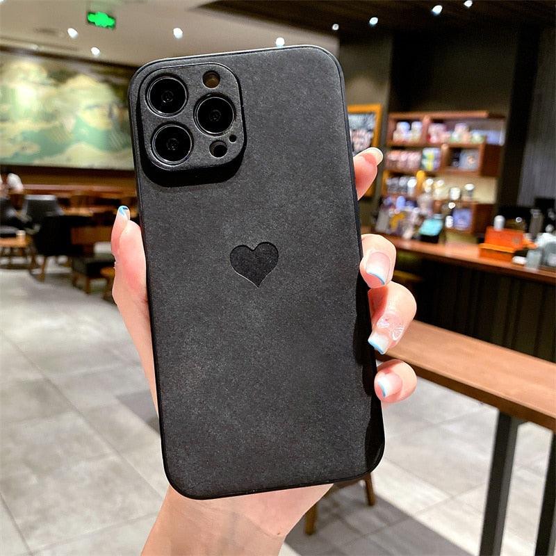 Heart Leather Shockproof iPhone Case – product view 8
